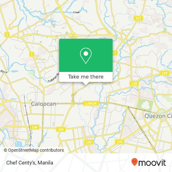 Chef Centy's, Quirino Hwy Balong Bato, Quezon City map