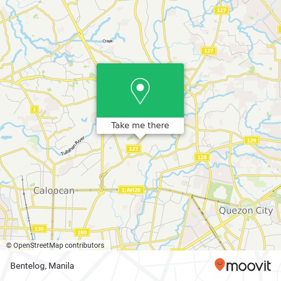 Bentelog, Quirino Hwy Baesa, Quezon City map