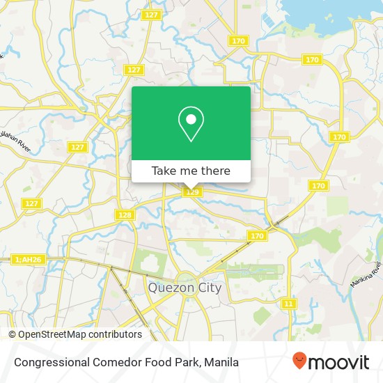 Congressional Comedor Food Park, 15 Congressional Ave. Ext Pasong Tamo, Quezon City map