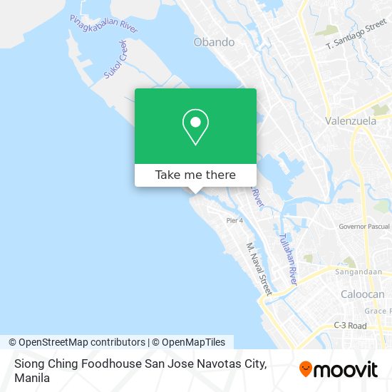 Siong Ching Foodhouse San Jose Navotas City map