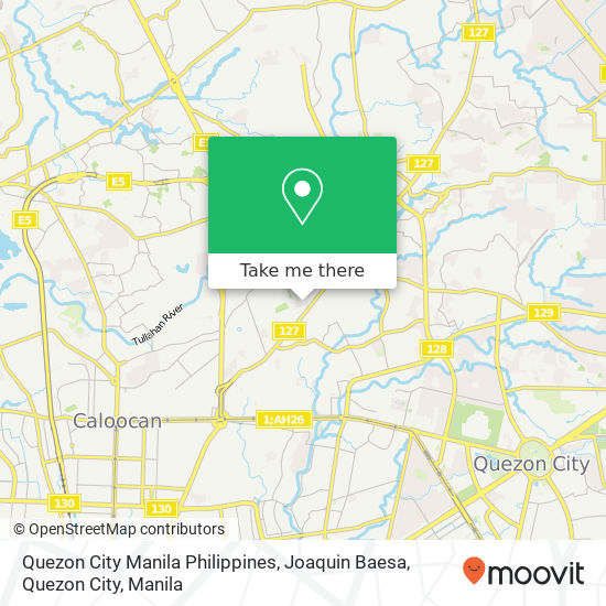 Quezon City Manila Philippines, Joaquin Baesa, Quezon City map