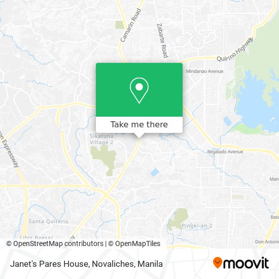 Janet's Pares House, Novaliches map