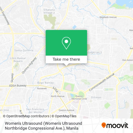 Women's Ultrasound (Women's Ultrasound Northbridge Congressional Ave.) map