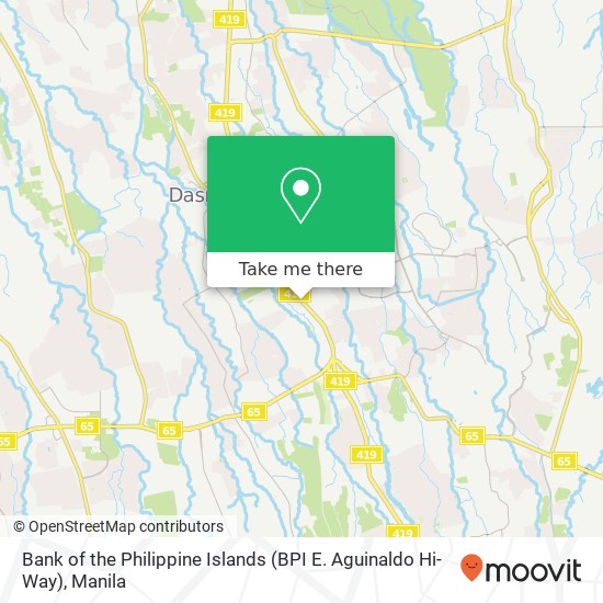 Bank of the Philippine Islands (BPI E. Aguinaldo Hi-Way) map