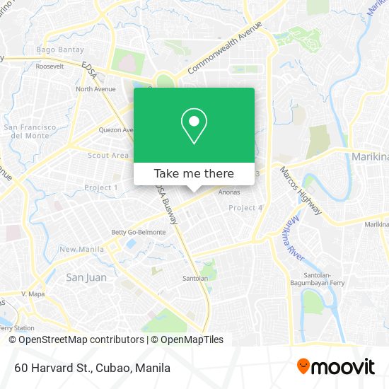 60 Harvard St., Cubao map