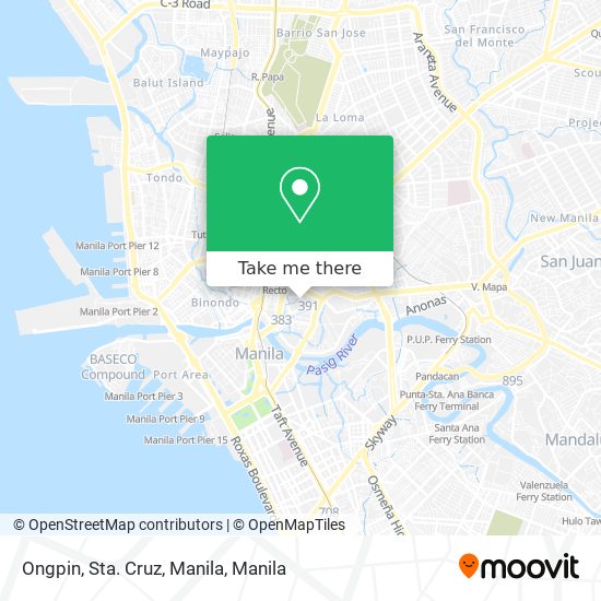 Ongpin, Sta. Cruz, Manila map