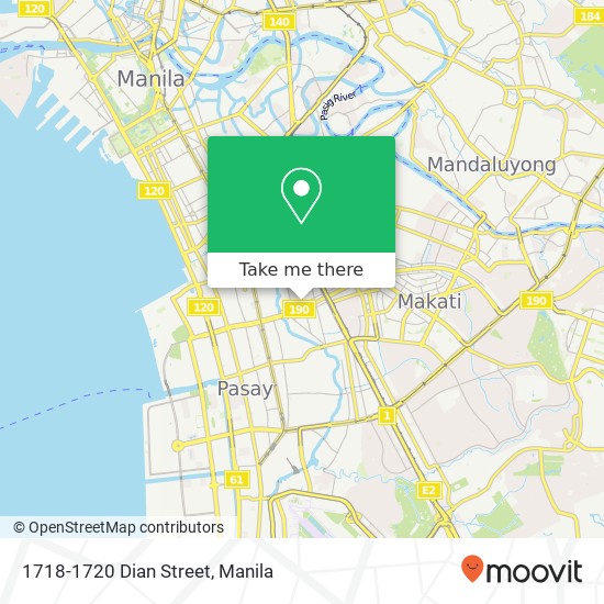 1718-1720 Dian Street map