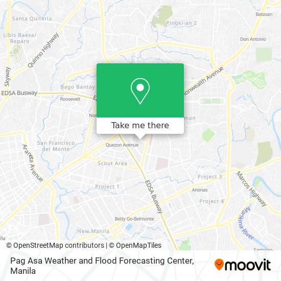 Pag Asa Weather and Flood Forecasting Center map
