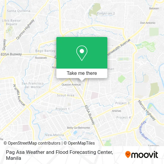 Pag Asa Weather and Flood Forecasting Center map