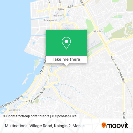 Multinational Village Road, Kaingin 2 map