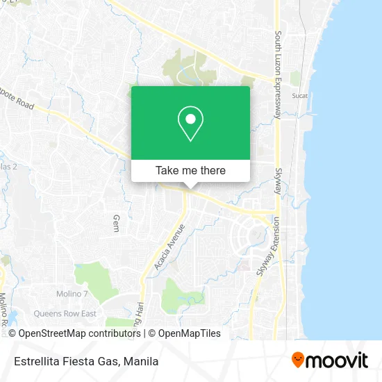 Estrellita Fiesta Gas map