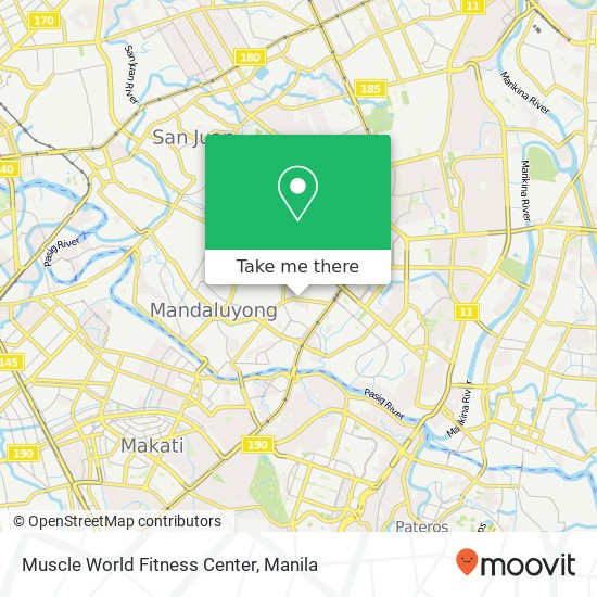 Muscle World Fitness Center map