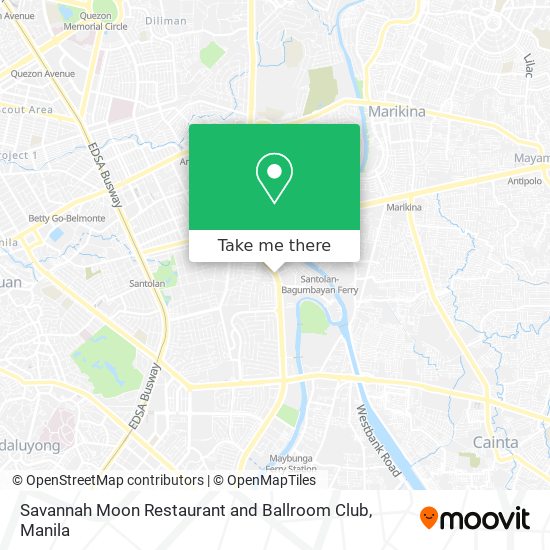 Savannah Moon Restaurant and Ballroom Club map