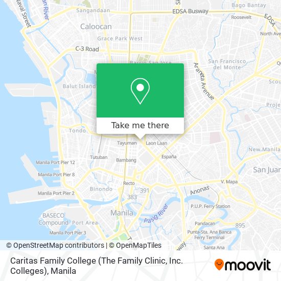 Caritas Family College (The Family Clinic, Inc. Colleges) map