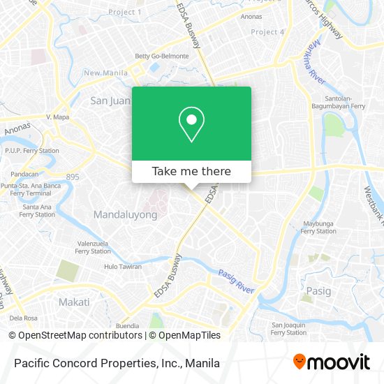 Pacific Concord Properties, Inc. map