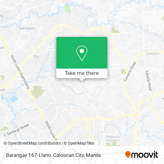 Barangay 167-Llano, Caloocan City map