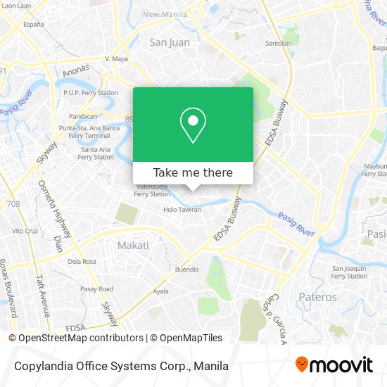 Copylandia Office Systems Corp. map