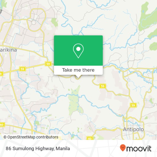 86 Sumulong Highway map