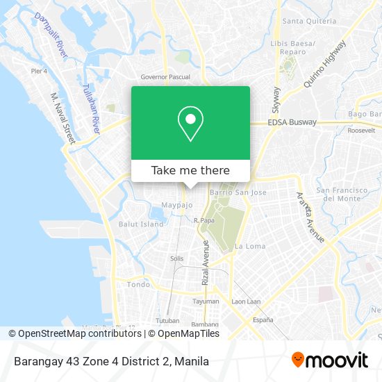 Barangay 43 Zone 4 District 2 map