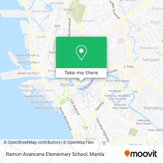 Ramon Avancena Elementary School map