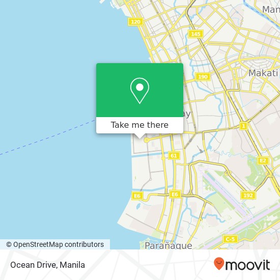 Ocean Drive map