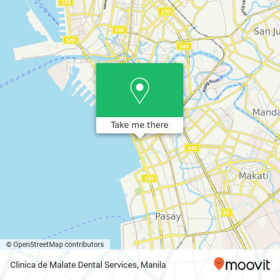 Clinica de Malate Dental Services map