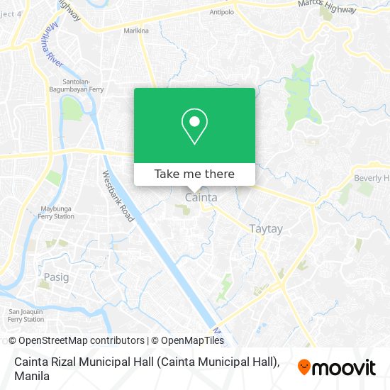 Cainta Rizal Municipal Hall map
