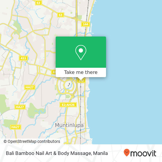 Bali Bamboo Nail Art & Body Massage map