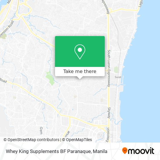 Whey King Supplements BF Paranaque map