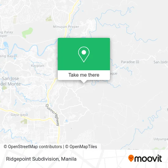 Ridgepoint Subdivision map