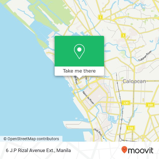 6 J.P Rizal Avenue Ext. map