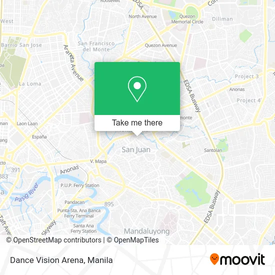 Dance Vision Arena map