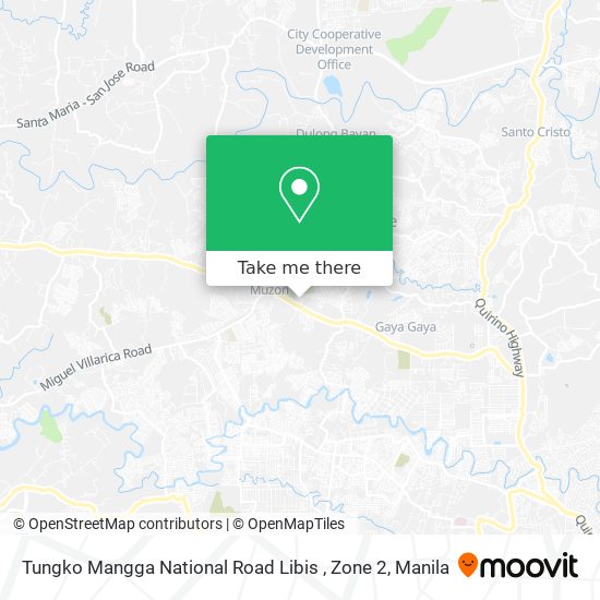 Tungko Mangga National Road Libis , Zone 2 map