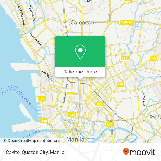 Cavite, Quezon City map