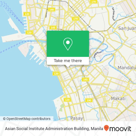Asian Social Institute Administration Building map