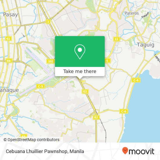 Cebuana Lhuillier Pawnshop map