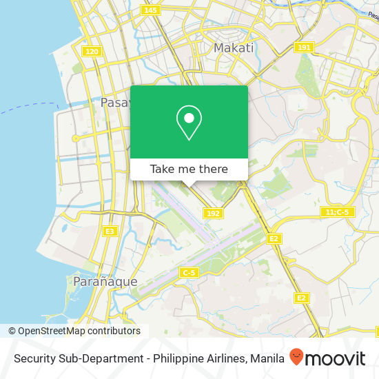 Security Sub-Department - Philippine Airlines map