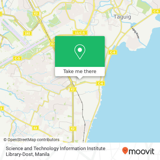 Science and Technology Information Institute Library-Dost map