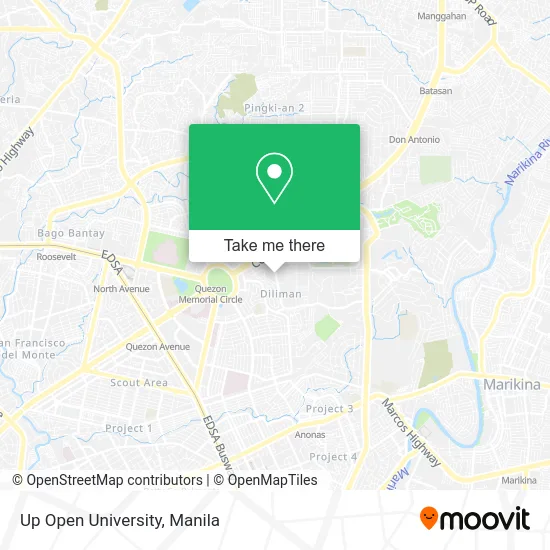 Up Open University map
