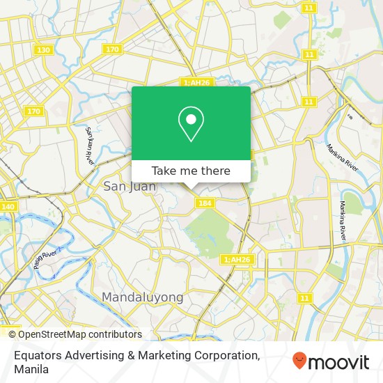 Equators Advertising & Marketing Corporation map