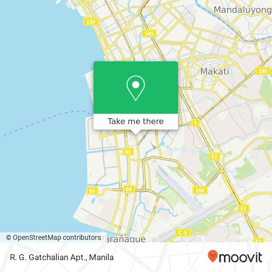 R. G. Gatchalian Apt. map