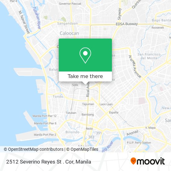 2512 Severino Reyes St . Cor map