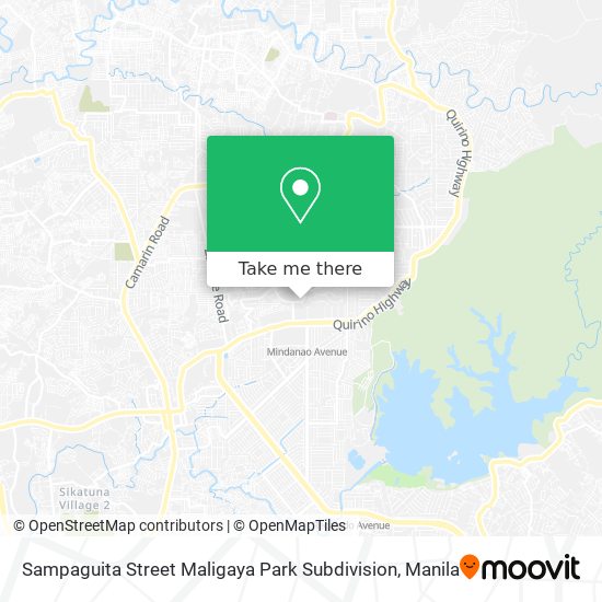 Sampaguita Street Maligaya Park Subdivision map