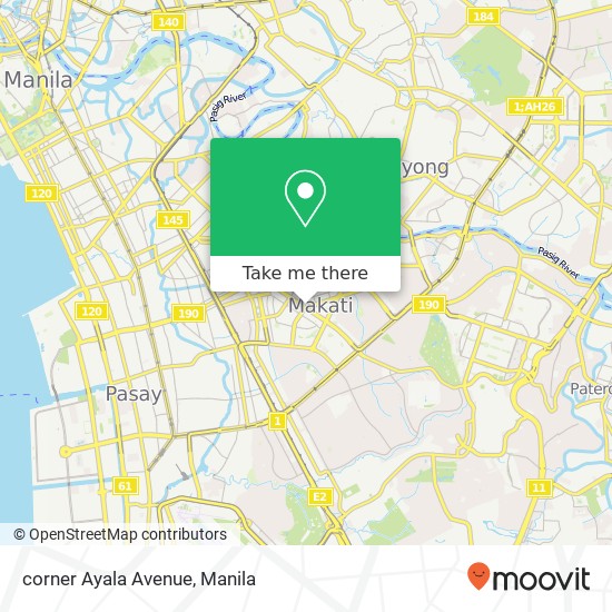 corner Ayala Avenue map