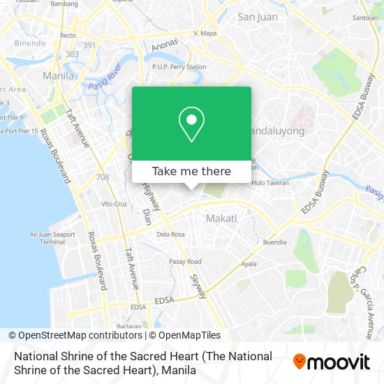 National Shrine of the Sacred Heart map
