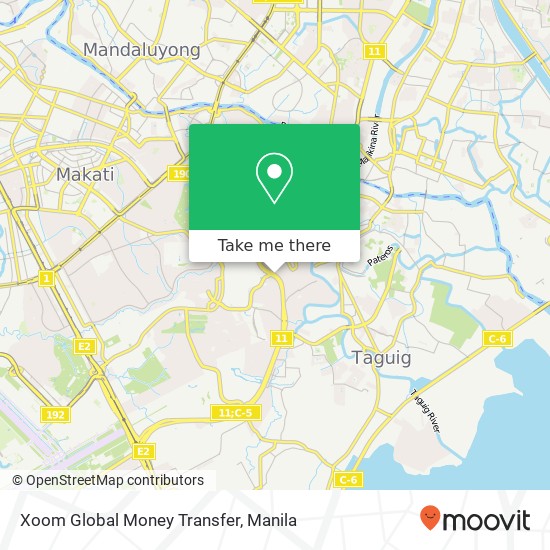 Xoom Global Money Transfer map