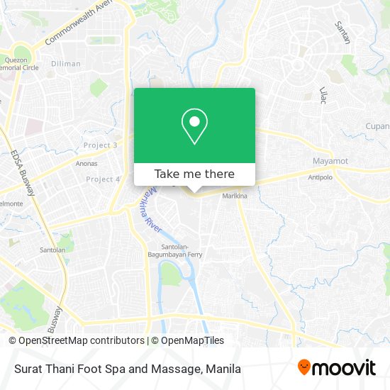 Surat Thani Foot Spa and Massage map