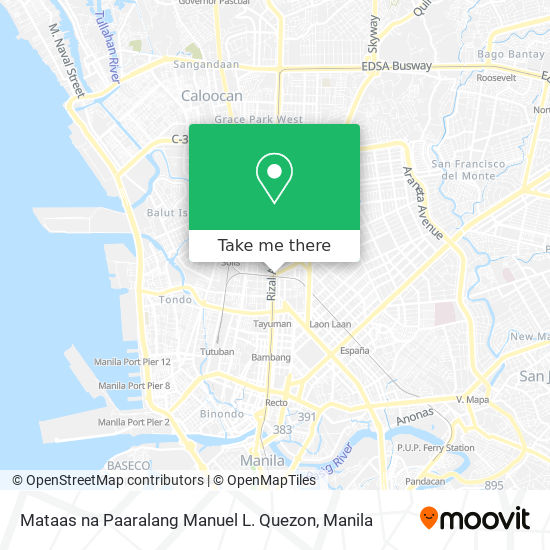 Mataas na Paaralang Manuel L. Quezon map