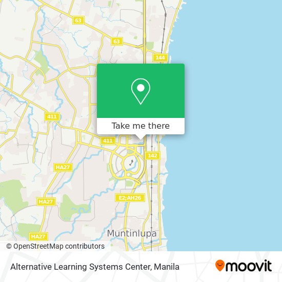 Alternative Learning Systems Center map