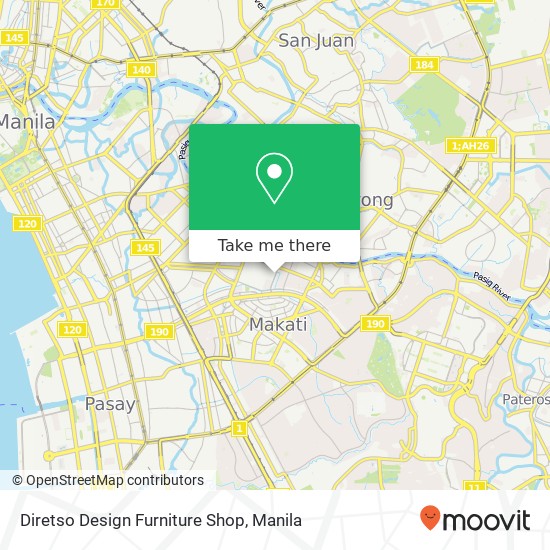 Diretso Design Furniture Shop map